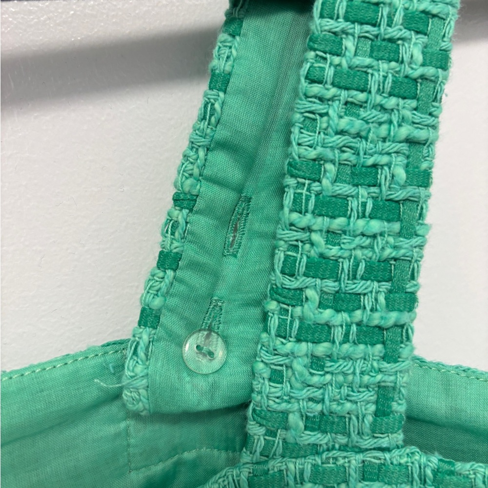 Maje Green Tweed Crop Top - Picture 5 of 6